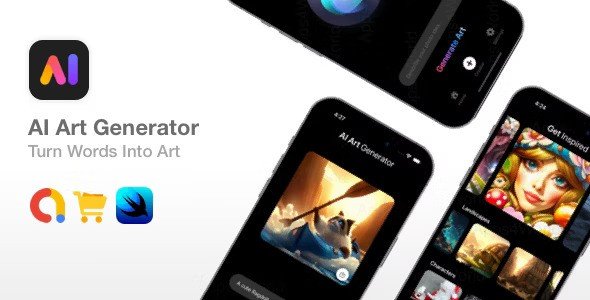 I Art Generator Mobile App Template