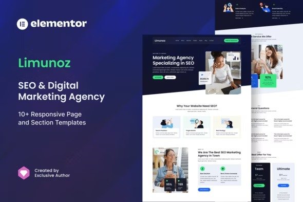 Limunoz elementor Template Kits