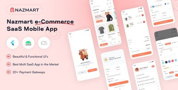 NazMart Mobile App Template