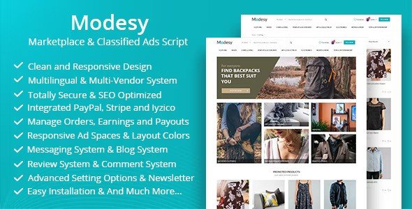 Modesy Nulled Script