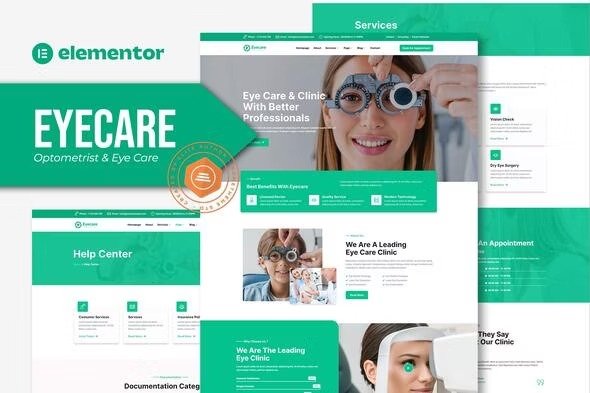 Eyecare elementor Template Kits