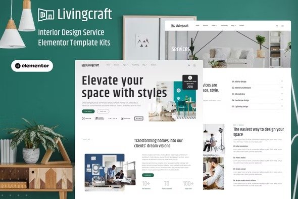 Livingcraft elementor Template Kits