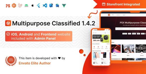 |Multipurpose Classified Mobile App Template