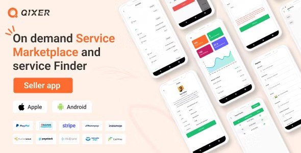 Qixer Mobile App Template