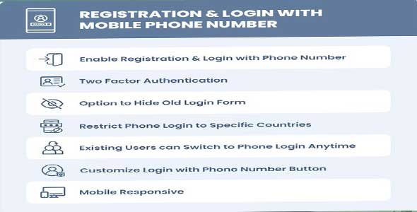 Registration & Login with Mobile Phone Number nulled plugin