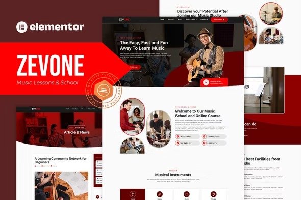 Zevone elementor Template Kits