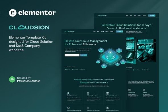 Cloudsion elementor Template Kits