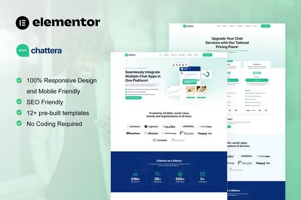 Chattera elementor Template Kits