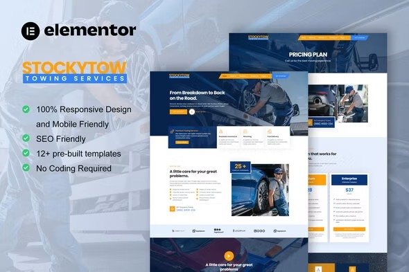 StockyTow elementor Template Kits