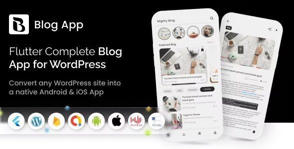 MightyBlogger Mobile App Template