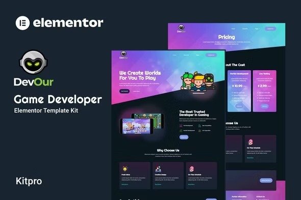 Devour elementor Template Kits