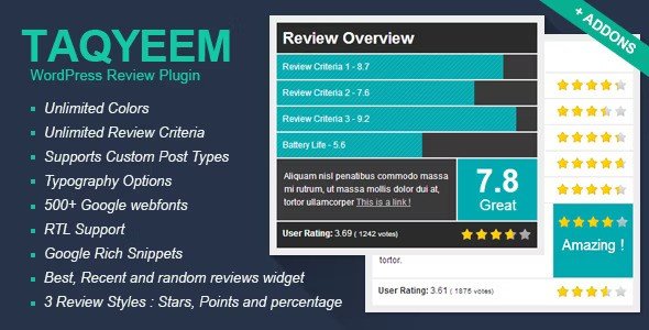 Taqyeem nulled plugin